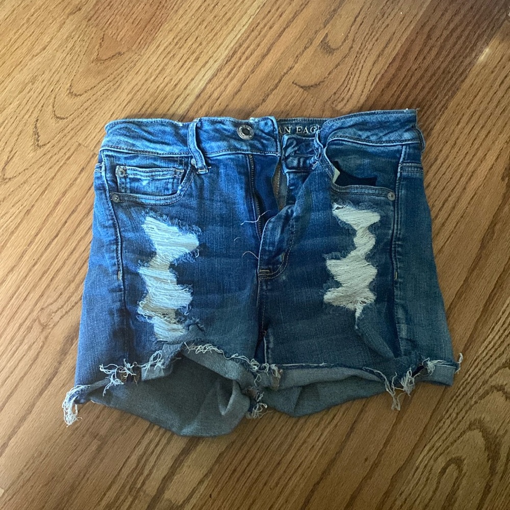American Eagle Ripped Jean Shorts